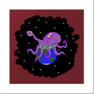 Cosmic Octopus Posters and Art